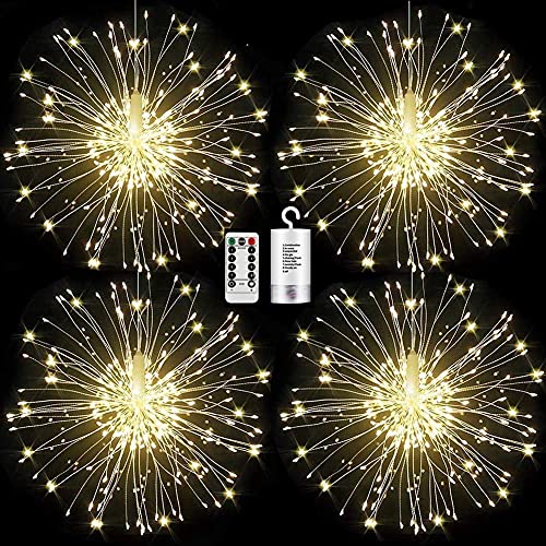 Led Feuerwerk Lichterkette AußEn & Innen Weihnachtslicht Weihnachten Deko für Garten,Led Lichterketten Feuerwerk Lichter Batteriebetrieben Wasserdicht Mit Fernbedienung,8 Modi -4 Stück Led Feuerwerk Lichterkette AußEn & Innen Weihnachtslicht Weihnachten Deko für Garten,Led Lichterketten Feuerwerk Lichter Batteriebetrieben Wasserdicht Mit Fernbedienung,8 Modi -4 Stück von FOOING