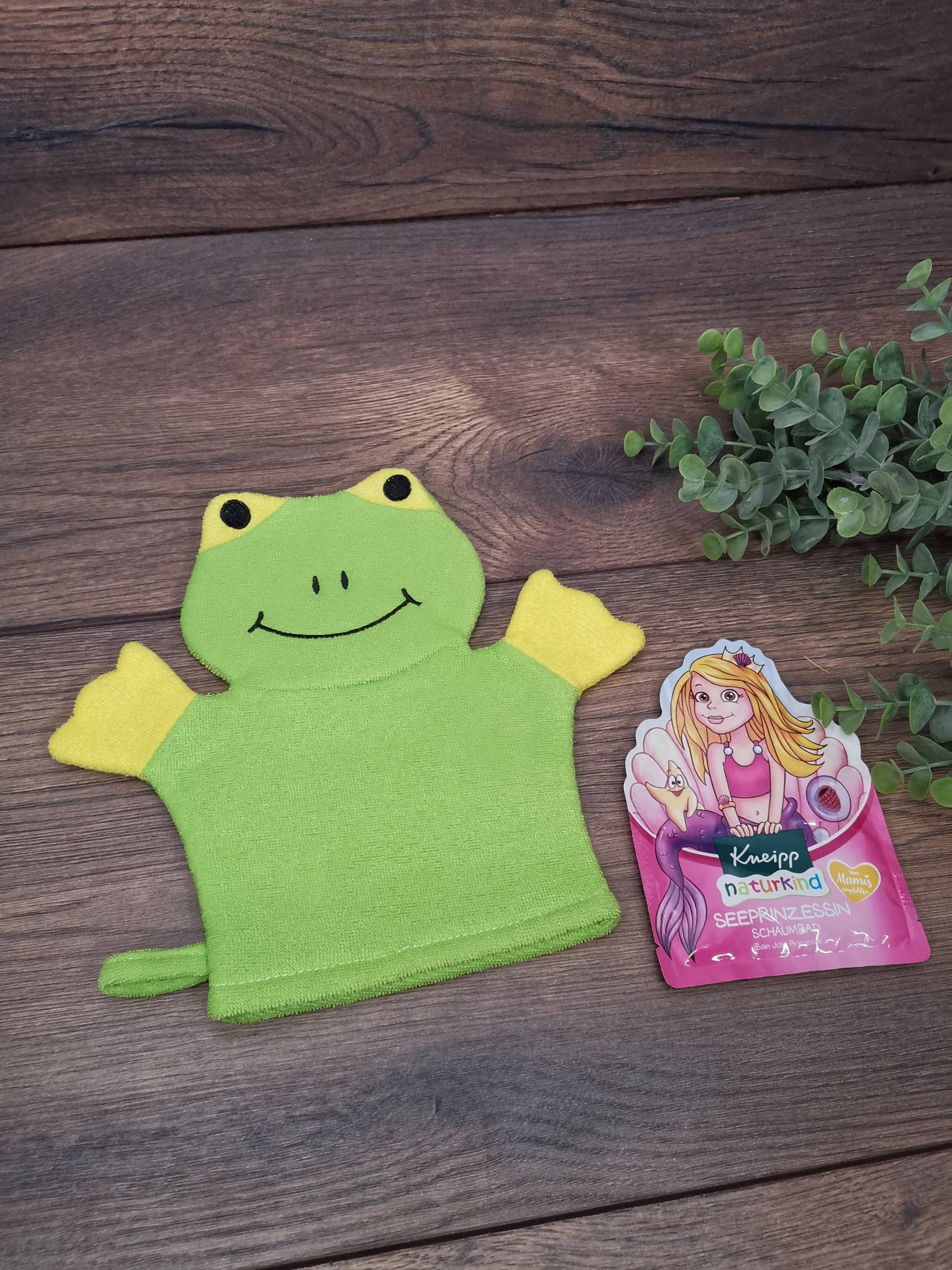Kinder Waschhandschuh Frosch Mit Namen, Individuell Bestickt, Badehandschuh, Waschlappen Personalisiert Einem Kleinen Badezusatz Kinder Waschhandschuh Frosch Mit Namen, Individuell Bestickt, Badehandschuh, Waschlappen Personalisiert Einem Kleinen Badezusatz von FOOTPRINTGeschenke