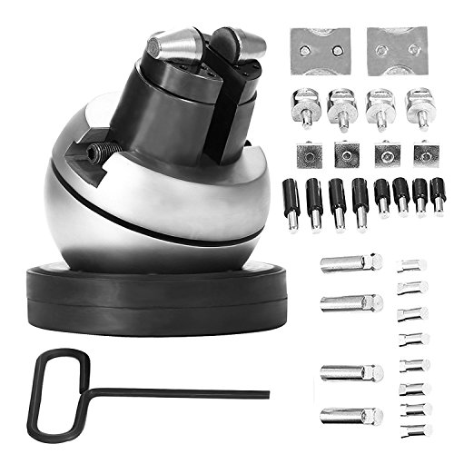FORAVER Professionelles Kugel-Schmuckschraubstock, 12,7 cm, 30-teiliges Set mit Aufsatz und Gummi-Basis, Gravierblock, Werkzeug-Set FORAVER Professionelles Kugel-Schmuckschraubstock, 12,7 cm, 30-teiliges Set mit Aufsatz und Gummi-Basis, Gravierblock, Werkzeug-Set von FORAVER