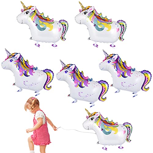 FORMIZON 6 Stück Tier Walking Luftballons, Luftballon Laufendes Haustier Einhorn, 3D Einhorn Folienballon, Haustiere Air Walker Ballons für Kinder Geschenk Geburtstag Party Dekoration Spielzeug FORMIZON 6 Stück Tier Walking Luftballons, Luftballon Laufendes Haustier Einhorn, 3D Einhorn Folienballon, Haustiere Air Walker Ballons für Kinder Geschenk Geburtstag Party Dekoration Spielzeug von FORMIZON