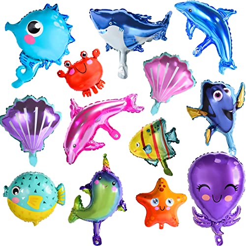 FORMIZON Kunterbunte Fisch Luftballons, 13 Stck Fisch Folienballon Tiere Ballon Fisch, Meerestiere Cartoon Folienballon, Kindergeburtstag Deko Party Ballons für Baby Shower Party Dekoration Spielzeug FORMIZON Kunterbunte Fisch Luftballons, 13 Stck Fisch Folienballon Tiere Ballon Fisch, Meerestiere Cartoon Folienballon, Kindergeburtstag Deko Party Ballons für Baby Shower Party Dekoration Spielzeug von FORMIZON