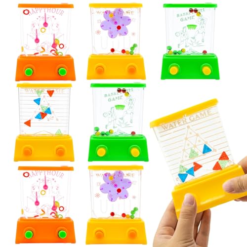 FORMIZON Wasser Flipper, 8 Stück Handheld Wasser Spiel Mini Wasser Ring Spiel Kinder Wasserflipper Fun Geschenke Mitgebsel Kindergeburtstag Geschenke Halloween Weihnachten, Ohne Wasser FORMIZON Wasser Flipper, 8 Stück Handheld Wasser Spiel Mini Wasser Ring Spiel Kinder Wasserflipper Fun Geschenke Mitgebsel Kindergeburtstag Geschenke Halloween Weihnachten, Ohne Wasser von FORMIZON