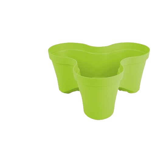 FORNOR 221072 Blumentopf, stapelbar, Trio Roma, Grün, 8,8 l von FORNOR
