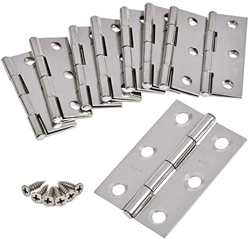 FOROREH 20ST Edelstahl Scharniere - Tür-Scharnier 44x32mm, 6 Löcher, Gebürstet, Klavierband, Schrank, Schublade FOROREH 20ST Edelstahl Scharniere - Tür-Scharnier 44x32mm, 6 Löcher, Gebürstet, Klavierband, Schrank, Schublade von FOROREH