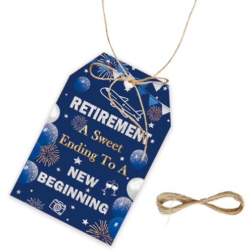 50 x Dankeschön-Etiketten für den Ruhestand, offizieller Ruhestands-Geschenkanhänger mit Schnur für Ruhestandsparty, Goodbye Tension Hello Pension, Dankeschön, Papieranhänger für Abschiedspartys 50 x Dankeschön-Etiketten für den Ruhestand, offizieller Ruhestands-Geschenkanhänger mit Schnur für Ruhestandsparty, Goodbye Tension Hello Pension, Dankeschön, Papieranhänger für Abschiedspartys von FORSHEEP