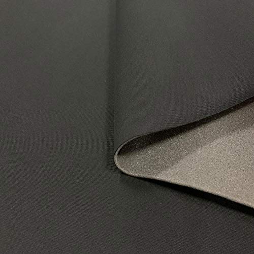 Himmelstoff Autostoff Polsterstoff Bezugsstoff kaschiert Farbe: Schwarz SAM552 von FORTIS POLSTER