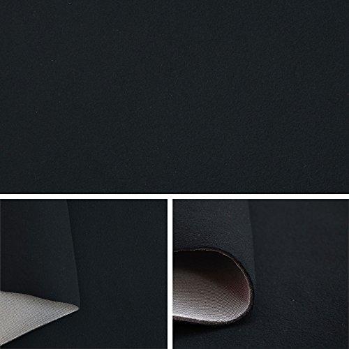 Himmelstoff Autostoff Polsterstoff Bezugsstoff kaschiert SAM189 (Schwarz) Dachhimmelstoff Autohimmel Textil Innenausstattung Meterware von FORTIS POLSTER
