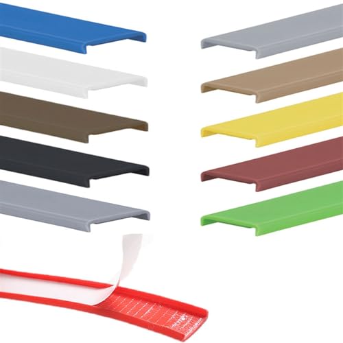 5m Kantenumleimer Selbstklebend Kantenschutz Umleimer Furnierklebeband Kein Aufbügeln, U-Form TPE Möbelkantenband(Black,18mm) von FORVOLWCO