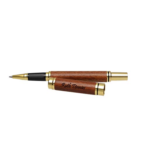 FORYOU24 Kugelschreiber Rollerpen mit Gravur Wunsch-Name die Geschenkidee Stift gravur gold FORYOU24 Kugelschreiber Rollerpen mit Gravur Wunsch-Name die Geschenkidee Stift gravur gold von FORYOU24