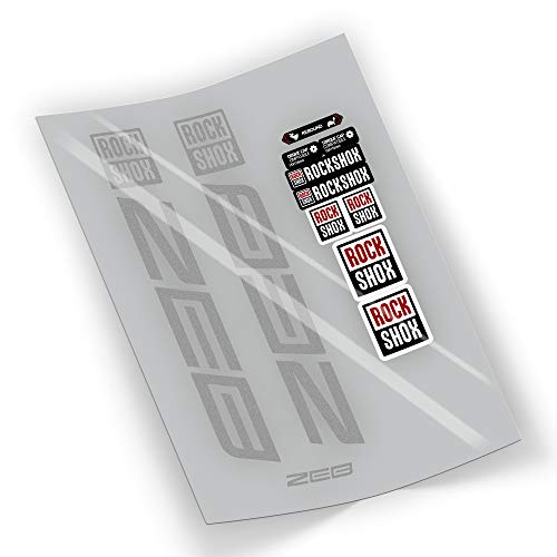 FA221 Aufkleber Rock Shox Zeb 2021 Selbstcollant Aufkleber Sticker (Silber) von FORZADESIVI