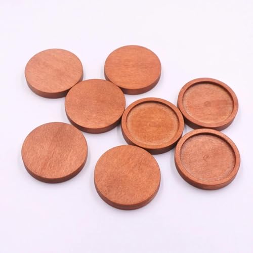 Holzscheiben, Ornamente, 10 Stück, Holzkreise, unlackiert, Birke, Holzkreise, Basteln und Blanko-Schild, rund, 3,5 x 3,5 cm Holzscheiben, Ornamente, 10 Stück, Holzkreise, unlackiert, Birke, Holzkreise, Basteln und Blanko-Schild, rund, 3,5 x 3,5 cm von FOSANGNANTU