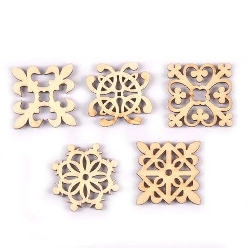 Holzscheiben, Ornamente, 2,9 x 2,9 cm, Retro-Blumenmuster, Holzscheiben, Dekorationen für Holzarbeiten, Scrapbooking, Heimdekoration, Stil 2, 20 Stück Holzscheiben, Ornamente, 2,9 x 2,9 cm, Retro-Blumenmuster, Holzscheiben, Dekorationen für Holzarbeiten, Scrapbooking, Heimdekoration, Stil 2, 20 Stück von FOSANGNANTU