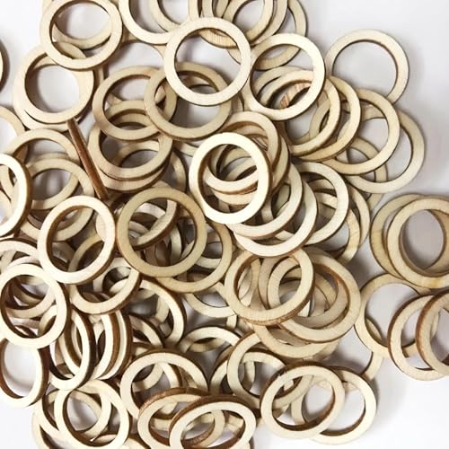 Holzscheiben, Ornamente, 2 x 2 cm, Holzblumen, Blätter, Herzform, hängende Ornamente für Zuhause, Party, Tischdekoration, Scrapbooking, Basteln, rund, 100 Stück Holzscheiben, Ornamente, 2 x 2 cm, Holzblumen, Blätter, Herzform, hängende Ornamente für Zuhause, Party, Tischdekoration, Scrapbooking, Basteln, rund, 100 Stück von FOSANGNANTU