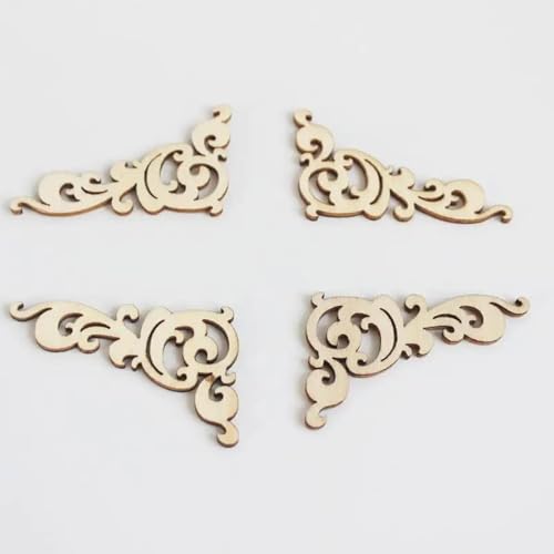 Holzscheiben, Ornamente, Engelsflügel, Holzscheiben, dekorative Verzierungen, Basteln, Scrapbooking, handgefertigt, Graffiti-Knopf-Zubehör, Stil 6, 10 Stück Holzscheiben, Ornamente, Engelsflügel, Holzscheiben, dekorative Verzierungen, Basteln, Scrapbooking, handgefertigt, Graffiti-Knopf-Zubehör, Stil 6, 10 Stück von FOSANGNANTU