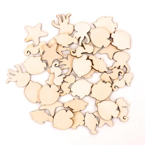 Holzscheiben, Ornamente, Tierform, handgefertigt, zum Aufhängen, Malerei, Scrapbooking, Heimdekoration, Bastelstil 2, 20 Stück Holzscheiben, Ornamente, Tierform, handgefertigt, zum Aufhängen, Malerei, Scrapbooking, Heimdekoration, Bastelstil 2, 20 Stück von FOSANGNANTU