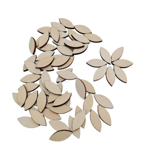 Holzscheiben, Ornamente, unlackiertes Holz, ovaler Ausschnitt, natürlich, rustikal, Ellipsenscheiben, Verzierung, Geschenkanhänger, Stücke für Kunst, 2 cm, 50 Stück Holzscheiben, Ornamente, unlackiertes Holz, ovaler Ausschnitt, natürlich, rustikal, Ellipsenscheiben, Verzierung, Geschenkanhänger, Stücke für Kunst, 2 cm, 50 Stück von FOSANGNANTU