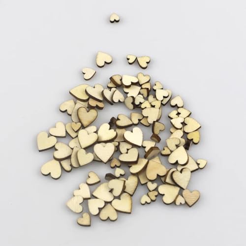 Holzscheiben zum Basteln, 100 Stück, 1,2 x 1,2 cm, unlackiertes Holz, blanko, Liebesherzen, Basteln, Dekoration, Kunstprojekte, Ornamente, Hochzeit, Tischdekoration Holzscheiben zum Basteln, 100 Stück, 1,2 x 1,2 cm, unlackiertes Holz, blanko, Liebesherzen, Basteln, Dekoration, Kunstprojekte, Ornamente, Hochzeit, Tischdekoration von FOSANGNANTU