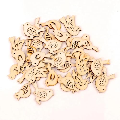 Holzscheiben zum Basteln, 4 cm, Vogelmuster, natürliches Scrapbooking, Basteln für Verzierungen, Handwerk, Heimdekoration, 20 Stück Holzscheiben zum Basteln, 4 cm, Vogelmuster, natürliches Scrapbooking, Basteln für Verzierungen, Handwerk, Heimdekoration, 20 Stück von FOSANGNANTU