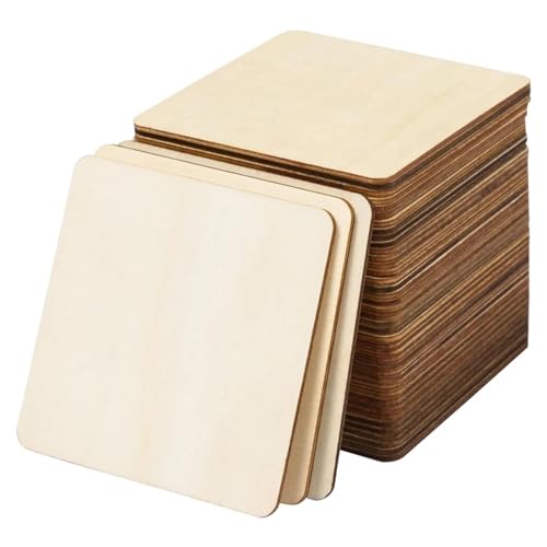 Holzscheiben zum Basteln, 5 Stück, 12 x 12 x 0,25 cm, unlackierte Quadrate, blanko, Holzstücke, quadratische Ausschnitte, Scheiben zum Malen, Schreiben, Schnitzen, Kunsthandwerksprojekt Holzscheiben zum Basteln, 5 Stück, 12 x 12 x 0,25 cm, unlackierte Quadrate, blanko, Holzstücke, quadratische Ausschnitte, Scheiben zum Malen, Schreiben, Schnitzen, Kunsthandwerksprojekt von FOSANGNANTU