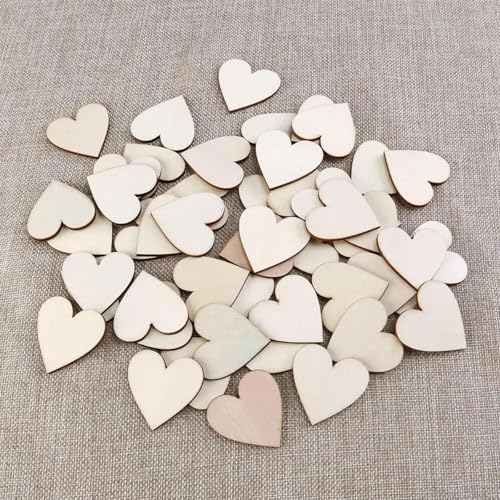 Holzscheiben zum Basteln, 50 Stück, 2 x 2 cm, unlackiertes Holz, Herzform, Würfel für Hochzeiten, Kunst, Basteln, Kartenherstellung und Dekoration Holzscheiben zum Basteln, 50 Stück, 2 x 2 cm, unlackiertes Holz, Herzform, Würfel für Hochzeiten, Kunst, Basteln, Kartenherstellung und Dekoration von FOSANGNANTU