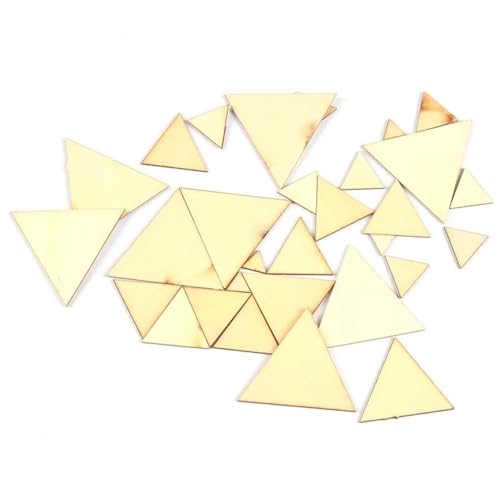 Holzscheiben zum Basteln, 50 Stück, dreieckig, natürliches Holz, Bastelzubehör für Scrapbooking, Holzornament, Heimdekoration, 50 mm Holzscheiben zum Basteln, 50 Stück, dreieckig, natürliches Holz, Bastelzubehör für Scrapbooking, Holzornament, Heimdekoration, 50 mm von FOSANGNANTU