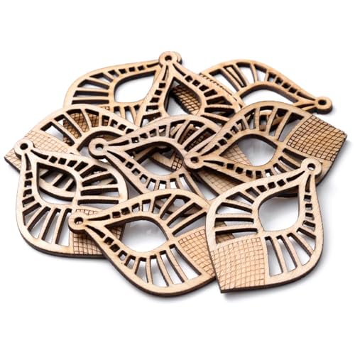 Holzscheiben zum Basteln, 50 Stück, natürliche Holzblätter, Handarbeit für Holzscheiben, Ornamente, Heimdekoration, Werkzeuge, Handwerk, Stil U Holzscheiben zum Basteln, 50 Stück, natürliche Holzblätter, Handarbeit für Holzscheiben, Ornamente, Heimdekoration, Werkzeuge, Handwerk, Stil U von FOSANGNANTU