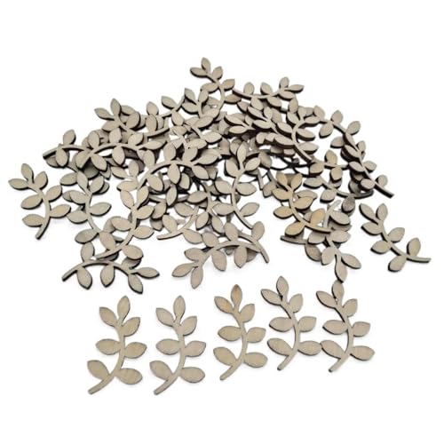 Holzscheiben zum Basteln, unlackierte Holzstücke, Dekorationen, Bastelbedarf, ausgehöhlte Blätter, Blumen, blanko, Holzausschnitte für Kunstprojekte, 20 Stück Holzscheiben zum Basteln, unlackierte Holzstücke, Dekorationen, Bastelbedarf, ausgehöhlte Blätter, Blumen, blanko, Holzausschnitte für Kunstprojekte, 20 Stück von FOSANGNANTU