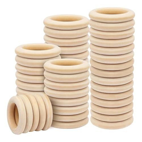 Holzstücke, 10 Stück, 5,5 x 5,5 x 1 cm, unlackierte Holzringe, zum Basteln, natürliche Massivholzringe für Projekte, Schmuckherstellung Holzstücke, 10 Stück, 5,5 x 5,5 x 1 cm, unlackierte Holzringe, zum Basteln, natürliche Massivholzringe für Projekte, Schmuckherstellung von FOSANGNANTU