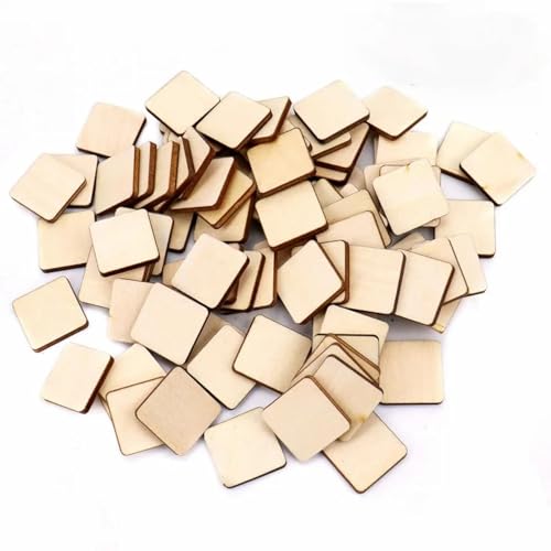 Holzstücke, 50 Stück, 2 x 2 cm, blanko, Holzstücke, unlackiert, quadratische Holzausschnitte für Kunst- und Bastelprojekte Holzstücke, 50 Stück, 2 x 2 cm, blanko, Holzstücke, unlackiert, quadratische Holzausschnitte für Kunst- und Bastelprojekte von FOSANGNANTU