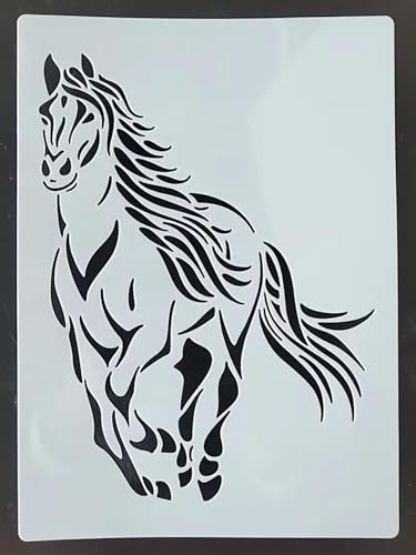 Schablonen zum Basteln, 21 x 29 cm, handliche Schablone zum Malen auf Holz, Wand, Tür, Leinwand, Heimdekoration, Stil 2 von FOSANGNANTU
