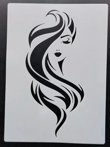 Wiederverwendbare Schablonen, 21 x 29 cm, Beauty-Schablone zum Malen auf Holz, Möbel, Boden, Dekoration, Heimwerkerbedarf, Stil 1 Wiederverwendbare Schablonen, 21 x 29 cm, Beauty-Schablone zum Malen auf Holz, Möbel, Boden, Dekoration, Heimwerkerbedarf, Stil 1 von FOSANGNANTU
