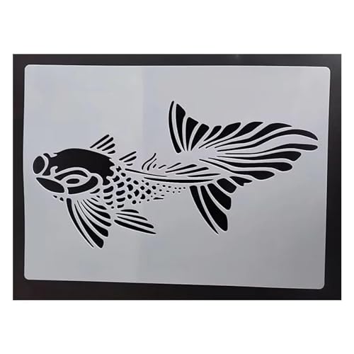 Wiederverwendbare Schablonen, Giraffen-Schablone zum Malen auf Holz, Möbel, Boden, Dekoration, Bastelzubehör, Stil 2, 21 x 29 cm von FOSANGNANTU