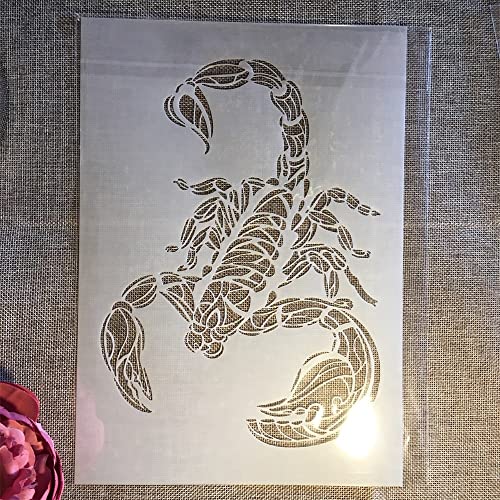 A4 29 cm Mandala Skorpion Bastelschablonen zum Malen auf Holz, wiederverwendbare Heimdekor-Schablonen, Schablonen und DIY-Vorlagen für Schilder, Handwerk, Kunst A4 29 cm Mandala Skorpion Bastelschablonen zum Malen auf Holz, wiederverwendbare Heimdekor-Schablonen, Schablonen und DIY-Vorlagen für Schilder, Handwerk, Kunst von FOSANGPUSHI