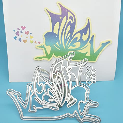 Metall-Stanzformen, 9,7 x 13,0 cm, schöne Engel-Elfe, Herzform, Metall-Stanzform, Papier, Basteln, Kartenvorlage, Dekoration, Zubehör Metall-Stanzformen, 9,7 x 13,0 cm, schöne Engel-Elfe, Herzform, Metall-Stanzform, Papier, Basteln, Kartenvorlage, Dekoration, Zubehör von FOSANGPUSHI