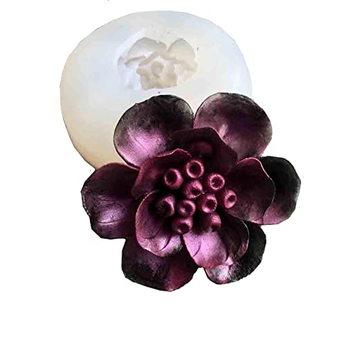 Silikonform zum Backen, Blumen, Mohnblumen, Rose, Blume, Silikonform, Epoxidharz, Keramik, Ton, Kerze, Dekoration, Form, getrocknete Blumen, Schmuckzubehör, 7,8 x 7,8 x 2,7 cm Silikonform zum Backen, Blumen, Mohnblumen, Rose, Blume, Silikonform, Epoxidharz, Keramik, Ton, Kerze, Dekoration, Form, getrocknete Blumen, Schmuckzubehör, 7,8 x 7,8 x 2,7 cm von FOSANGPUSHI