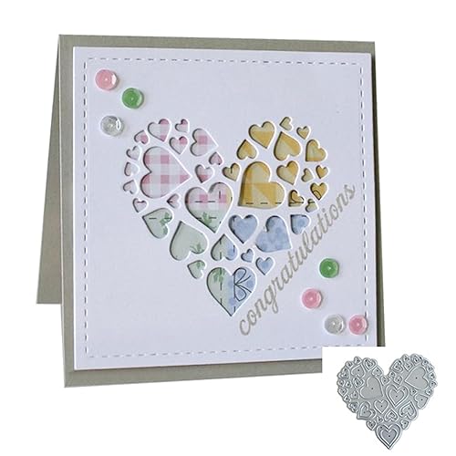 Stanzschablone, 7,3 x 6,8 cm, Valentinstag, Grußkarte, Stanzform, Herz, Liebe, Dekoration, Papier, Basteln, Stempel, Schablone Stanzschablone, 7,3 x 6,8 cm, Valentinstag, Grußkarte, Stanzform, Herz, Liebe, Dekoration, Papier, Basteln, Stempel, Schablone von FOSANGPUSHI