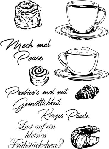Transparente Stempel zur Kartenherstellung, 11 x 16 cm, Brot und Kaffee, transparenter Silikonstempel für Fotoalbum-Dekoration Transparente Stempel zur Kartenherstellung, 11 x 16 cm, Brot und Kaffee, transparenter Silikonstempel für Fotoalbum-Dekoration von FOSANGPUSHI