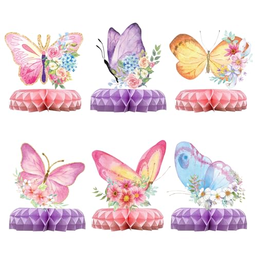 FOSDICK 12 Stück Tischdeko Kindergeburtstag, Party Deko Bienenwabe Mittelstück, Geburtstag Tischaufsätze Schmetterling Thema für Geburtstage Und Partys FOSDICK 12 Stück Tischdeko Kindergeburtstag, Party Deko Bienenwabe Mittelstück, Geburtstag Tischaufsätze Schmetterling Thema für Geburtstage Und Partys von FOSDICK