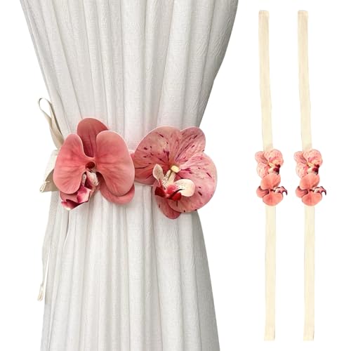 FOSDICK 2Pcs Vorhang Raffhalter, Blumen Raffhalter für Vorhänge, Phalaenopsis Vorhang Halter, Bohemia Gardinenhalter, Vorhanghalter, Curtain Holder, Curtain Tie Backs für Dekoration Zuhause Cafe Büro FOSDICK 2Pcs Vorhang Raffhalter, Blumen Raffhalter für Vorhänge, Phalaenopsis Vorhang Halter, Bohemia Gardinenhalter, Vorhanghalter, Curtain Holder, Curtain Tie Backs für Dekoration Zuhause Cafe Büro von FOSDICK