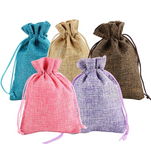 FOSDICK 5 Stück Jutebeutel Klein, 17x23cm JutesäCkchen Mit Kordelzug, Kleine Säckchen Geschenktüten Stoffbeutel StoffsäCkchen Mit Zugband,Tasche für Hochzeit, Party, Schmuckbeutel, Weihnachten FOSDICK 5 Stück Jutebeutel Klein, 17x23cm JutesäCkchen Mit Kordelzug, Kleine Säckchen Geschenktüten Stoffbeutel StoffsäCkchen Mit Zugband,Tasche für Hochzeit, Party, Schmuckbeutel, Weihnachten von FOSDICK