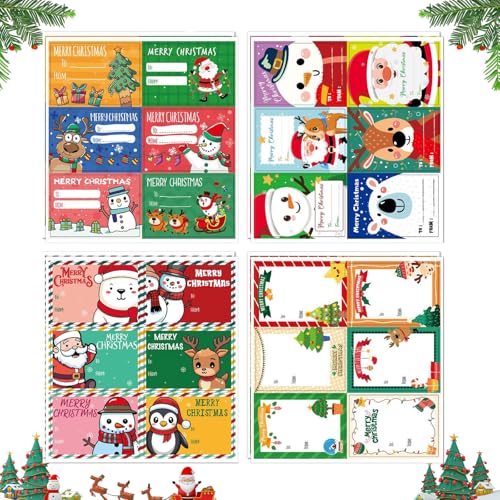 FOSDICK 96 Stück Weihnachtsaufkleber zum Beschriften, Geschenkaufkleber Weihnachten, Namensaufkleber Weihnachten, Etiketten Weihnachtens für Weihnachtens Geschenkverpackungen Umschlag Usw FOSDICK 96 Stück Weihnachtsaufkleber zum Beschriften, Geschenkaufkleber Weihnachten, Namensaufkleber Weihnachten, Etiketten Weihnachtens für Weihnachtens Geschenkverpackungen Umschlag Usw von FOSDICK