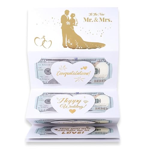 FOSDICK Geldgeschenk Hochzeit, Hochzeitsgeschenk Geld, Geldgeschenke zur Hochzeit, DIY Kreatives Falten Geldgeschenke hochzeit, Hochzeitsgeschenke für Brautpaar Geld, zur Besten Wünsche FOSDICK Geldgeschenk Hochzeit, Hochzeitsgeschenk Geld, Geldgeschenke zur Hochzeit, DIY Kreatives Falten Geldgeschenke hochzeit, Hochzeitsgeschenke für Brautpaar Geld, zur Besten Wünsche von FOSDICK