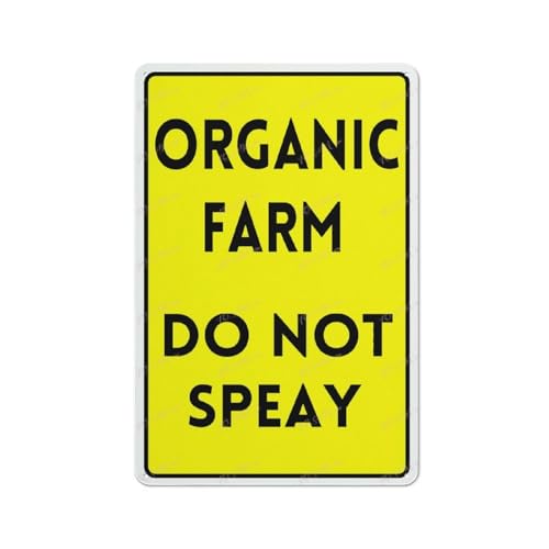 FOSHIN Placards Of Metal Organic Farm Do Not Spray Warning Notice Wall Art Decor Public Vintage Retro Blechschild Plakette 20,3 x 30,5 cm FOSHIN Placards Of Metal Organic Farm Do Not Spray Warning Notice Wall Art Decor Public Vintage Retro Blechschild Plakette 20,3 x 30,5 cm von FOSHIN