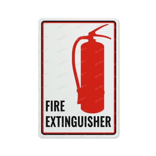 Metallschild mit Feuerlöscher-Standort, Aluminiumschild, für den Innen- und Außenbereich, 30,5 x 20,3 cm Metallschild mit Feuerlöscher-Standort, Aluminiumschild, für den Innen- und Außenbereich, 30,5 x 20,3 cm von FOSHIN
