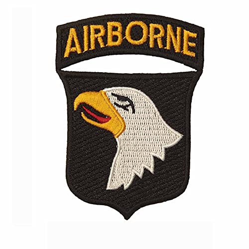 Stoff-Abzeichen Airborne 101st Aufnäher Army Weißkopfseeadler 8,4 x 6cm Stoff-Abzeichen Airborne 101st Aufnäher Army Weißkopfseeadler 8,4 x 6cm von FOSTEX Garments