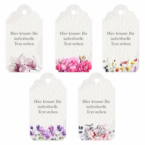 Etiketten Geschenkanhänger - Taufe Geburt Kommunion Konfirmation Hochzeit -Anhängeetiketten für Tischdeko, Tüten, Danksagungen - Etiketten für die Kennzeichnung von Produkten - 50er SET (Style 4) von FOTOFOL