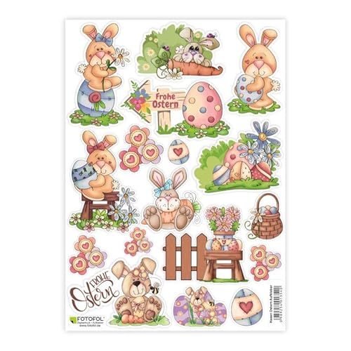 Hasen Ostern Aufkleber Set- Aufkleber selbstklebend zum Basteln, Dekorieren und Verzieren - für Einladungen, Osterkarte, Geschenkverpackung, Dankeskarten, Briefe, Dekoration, Tablet, Laptop, Möbel Hasen Ostern Aufkleber Set- Aufkleber selbstklebend zum Basteln, Dekorieren und Verzieren - für Einladungen, Osterkarte, Geschenkverpackung, Dankeskarten, Briefe, Dekoration, Tablet, Laptop, Möbel von FOTOFOL