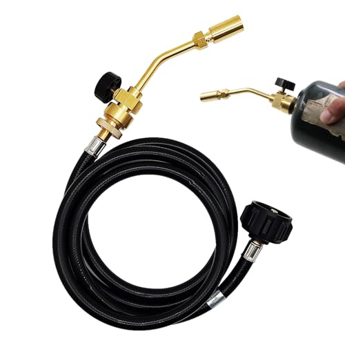 FOUNCY Lötlampe mit flexiblem Schlauch, Taschenlampenkopf mit flexiblem Schlauch, kleine Taschenlampe mit flexiblem Schlauch, Lötbrenner mit Bleistiftflamme zum Löten, Löten von FOUNCY