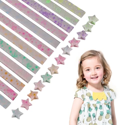 FOUNCY Lucky Faltpapier – 210 Blatt Klapppapier mit mehrfarbigem Herzstern, kultiviert praktische Fähigkeiten und Hand-Auge-Koordination. Papierkunst für Weihnachtsgeschenke FOUNCY Lucky Faltpapier – 210 Blatt Klapppapier mit mehrfarbigem Herzstern, kultiviert praktische Fähigkeiten und Hand-Auge-Koordination. Papierkunst für Weihnachtsgeschenke von FOUNCY
