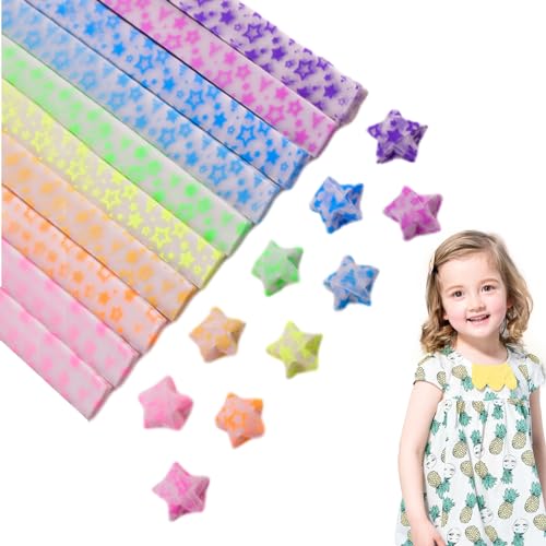 FOUNCY Papierstreifen zum Selbermachen – 210 Blatt buntes Faltpapier Lucky, Papierstreifen zum Üben der Konzentration für Partygeschenke, Preise im Klassenzimmer FOUNCY Papierstreifen zum Selbermachen – 210 Blatt buntes Faltpapier Lucky, Papierstreifen zum Üben der Konzentration für Partygeschenke, Preise im Klassenzimmer von FOUNCY